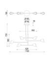 ***OFER/DES*** CAPUCCINA * LÁMPARA LINEAL LED 40W